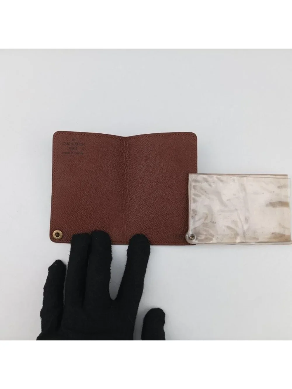 Louis Vuitton Porto Cartes Credit Pression Monogram Brown Canvas Card Holder